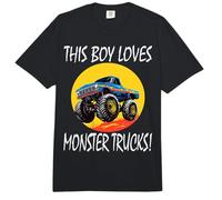 Este Chico ama los Monster Trucks Comfort Colors Adult Heavyweight T-Shirt
