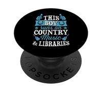 Este Chico Corre en música Country y bibliotecas PopSockets PopGrip Adhesivo