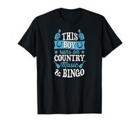 Este chico corre en música country y bingo Camiseta