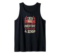 Este chico corre en música country y bingo Camiseta sin Mangas