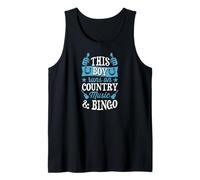Este chico corre en música country y bingo Camiseta sin Mangas