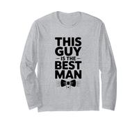 Este Chico es el Mejor Hombre Humor de Boda Divertido Manga Larga