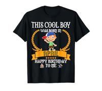 Este Chico Genial nació en Abril Funny Apr Birthday Kid Bro Camiseta