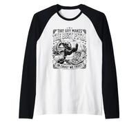 Este Chico Hace la Mejor Pizza Funny Bear Italian Chef Camiseta Manga Raglan