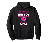Este chico me robó el corazón, me llama mamá, lindo corazón rosa Sudadera con Capucha