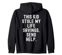 Este Chico robó mis ahorros de Vida Humor sarcástico Sudadera con Capucha