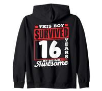 Este Chico sobrevivió 16 años de ser un cumpleaños de Chicos Impresionantes Sudadera con Capucha