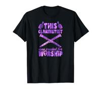 Este clarinetista fue Creado para adorar al Clarinete Cristiano Camiseta