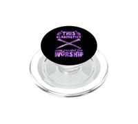 Este clarinetista fue Creado para adorar al Clarinete Cristiano PopSockets PopGrip para MagSafe