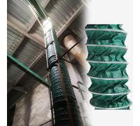 Este conducto de Aire Verde para Ventilador y Secadora, conducto de Escape Resistente de 3 6 10 13 pies/conducto de Aire Plegable para Campana extractora, Manguera de conducto Flexible Ind