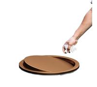 Este Cubo de Basura Redondo Dorado Oculto con Tapa abatible integrada de 290 mm, Fabricado en Acero Inoxidable, es Ideal para Instalar sobre el Lavabo o la encimera, o en Cualquier Otro LUGA