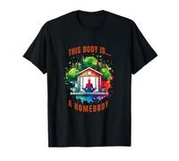 Este cuerpo es una persona hogareña | Divertido diseño de meditación introvertido Camiseta