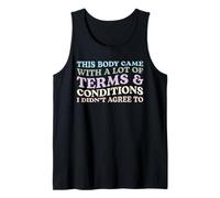 Este Cuerpo Vino con Muchos términos y Condiciones Camiseta sin Mangas