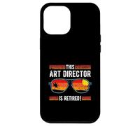 Este director de arte es un diseño de atardecer de estilo retro jubilado Carcasa para iPhone 12 Pro Max