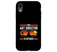 Este director de arte es un diseño de atardecer de estilo retro jubilado Carcasa para iPhone XR