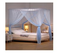 Este Dosel para Cama Princess Wind Falls To The Mosquito Net, Dosel Decorativo para Dormitorio con 4 Postes en Las Esquinas, con Soporte para una fácil instalación (Color: A4, Tamaño: 200x22