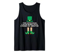 Este duende puede ser sobornado con Creme De Menthe Paddy Day Camiseta sin Mangas