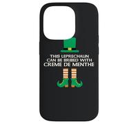 Este duende puede ser sobornado con Creme De Menthe Paddy Day Carcasa para iPhone 14 Pro