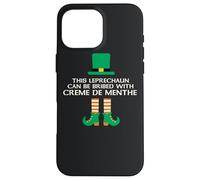 Este duende puede ser sobornado con Creme De Menthe Paddy Day Carcasa para iPhone 16 Pro Max
