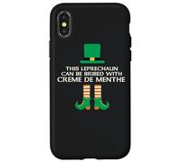 Este duende puede ser sobornado con Creme De Menthe Paddy Day Carcasa para iPhone X/XS