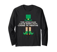 Este duende puede ser sobornado con Creme De Menthe Paddy Day Manga Larga