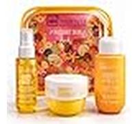 Este elegante set incluye un gel de ducha, loción corporal y colonia