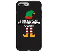 Este Elfo Puede ser sobornado con Pijamas de Navidad de Curry Santa Helper Carcasa para iPhone 7 Plus/8 Plus