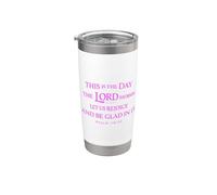 Este es el día en que el Señor ha hecho las Escrituras Dios Salmo 118:24 Vaso térmico de acero inoxidable de doble pared
