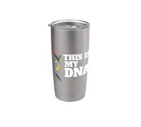 Este es mi ADN Orgulloso País Patriótico Antigua Bandera de Antigua Vaso térmico de acero inoxidable de doble pared