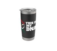 Este es mi ADN Orgulloso País Patriótico Mexicano Bandera de México Vaso térmico de acero inoxidable de doble pared