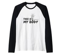Este Es Mi Cuerpo Símbolo Eucarístico Fe Camiseta Manga Raglan
