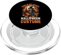 Este es mi Disfraz de Halloween Aterrador - Parche de Calabaza Calavera PopSockets PopGrip para MagSafe