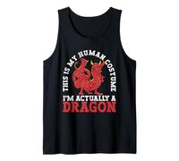 Este es mi Disfraz de Humano. De Hecho, Soy un dragón para Halloween Camiseta sin Mangas