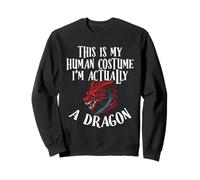Este es mi Disfraz de Humano. De Hecho, Soy un dragón para Halloween Sudadera