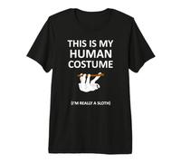 Este es mi Disfraz de Humano. Soy Realmente un Perezoso para Halloween Camiseta Premium
