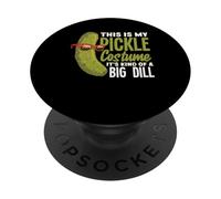 Este es mi Disfraz de pepinillo de eneldo Comida de Halloween Fiesta Perezosa PopSockets PopGrip Adhesivo