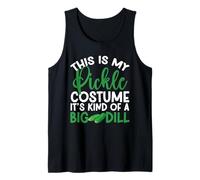 Este es mi Disfraz de pepinillo, es una Especie de Big Dill Halloween Camiseta sin Mangas