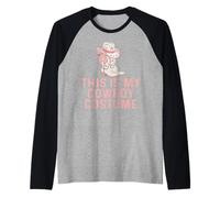 Este es mi Disfraz de Vaquero Divertido Camiseta Manga Raglan