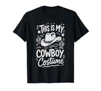 Este es mi Disfraz de Vaquero Divertido y Perezoso para Halloween Occidental Camiseta