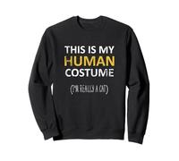 Este es mi disfraz humano de «Soy realmente un gato» para Halloween Sudadera