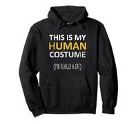 Este es mi disfraz humano de «Soy realmente un gato» para Halloween Sudadera con Capucha