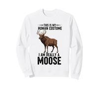 Este es mi Disfraz Humano. En Realidad Soy un Alce Sudadera