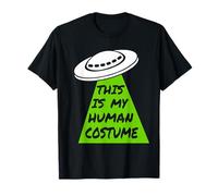 Este es mi Disfraz Humano - Nave Espacial alienígena OVNI Halloween ET Camiseta