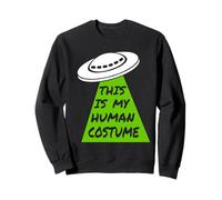 Este es mi Disfraz Humano - Nave Espacial alienígena OVNI Halloween ET Sudadera