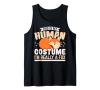 Este es mi Disfraz Humano. Realmente Soy un Animal Salvaje de Zorro Camiseta sin Mangas