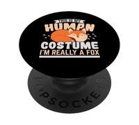 Este es mi Disfraz Humano. Realmente Soy un Animal Salvaje de Zorro PopSockets PopGrip Adhesivo