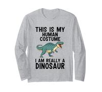 Este es mi Disfraz Humano. Realmente Soy un Dinosaurio Manga Larga