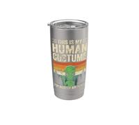 Este es mi disfraz humano. Realmente soy un signo de paz alienígena Vaso térmico de acero inoxidable de doble pared