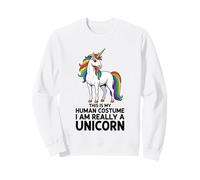 Este es mi Disfraz Humano. Realmente Soy un Unicornio Sudadera
