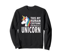 Este es mi Disfraz Humano. Realmente Soy un Unicornio Sudadera